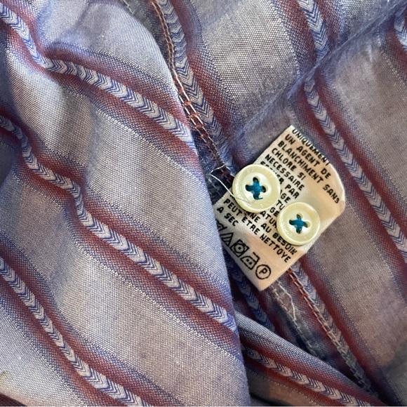 TOMMY BAHAMA JEANS Patterned Stripe Button Up Shirt - Picture 6 of 6